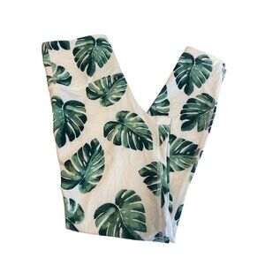 Wildfox Sweat Tropical Banana Leaves Leggings Size Small